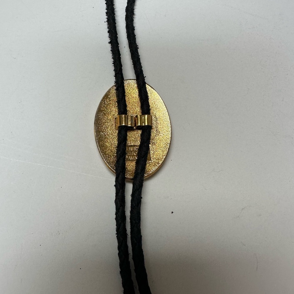 Aminco Gold and Silver Bolo Tie - Picture 2 of 6